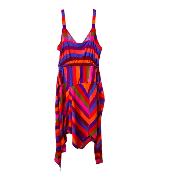 A New Day Colorful Stripped Dress Sz M - Picture 3 of 4